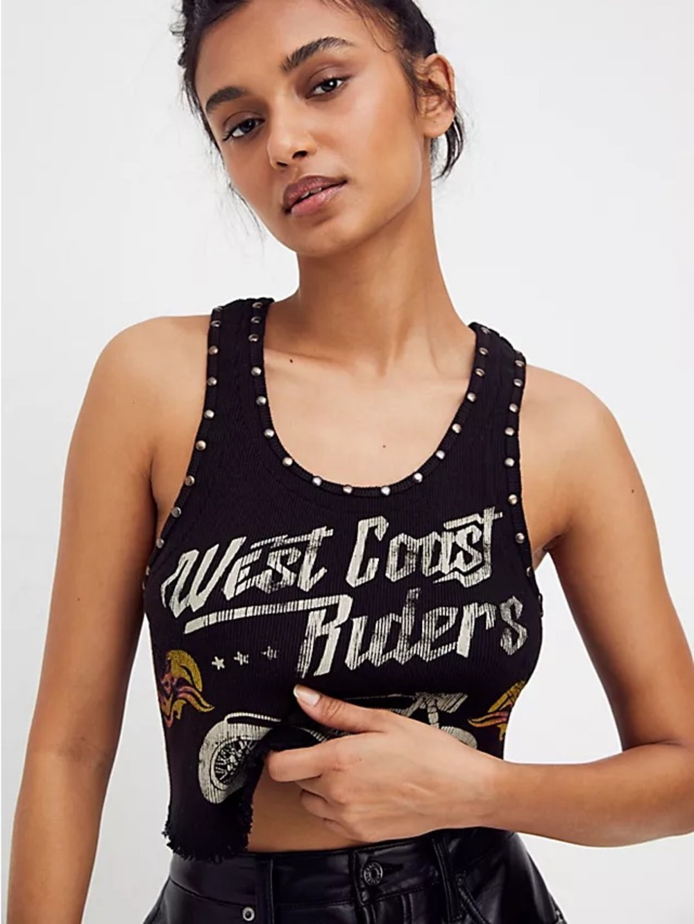 Free People Heavy Metal Graphic Tank XS - Picture 1 of 11